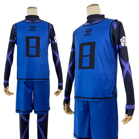 HOLOUN Blue Lock Anime Cosplay Costume No.8 Bachira T-shirt Football S – HOLOUNcosplay