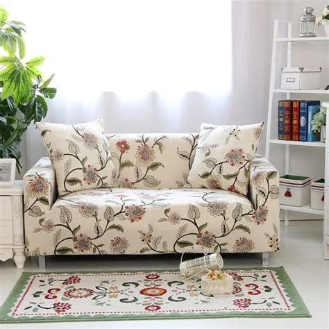 Floral Printing Stretch Ela in 2020 | Slipcovered sofa, Sofa covers, Couch covers