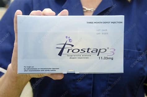 Prostap 3 prostate cancer drug - Stock Image - C011/6707 - Science Photo Library