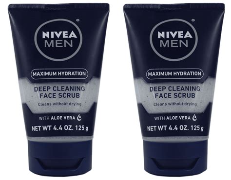 NIVEA FOR MEN Original, Deep Cleaning Face Scrub 4.4 oz (Pack of 2) - Walmart.com - Walmart.com
