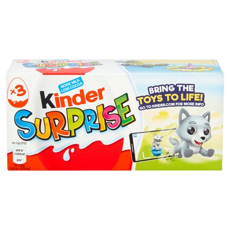 Kinder Surprise Eggs 3 x 20 (60g) | Multipacks | Iceland Foods