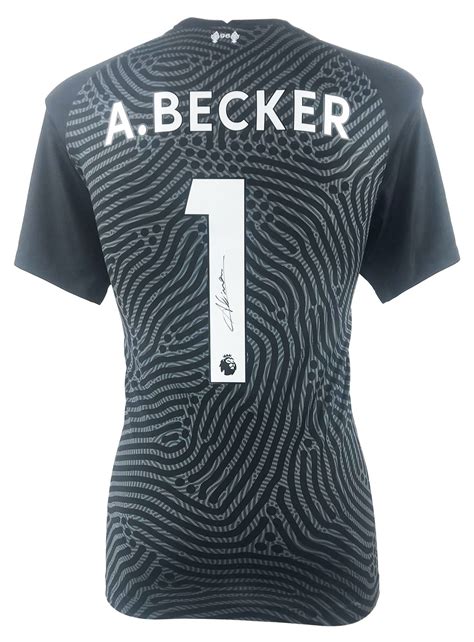 Signed Allison Becker GK Jersey - Liverpool FC Shirt 2021 | Firma Stella