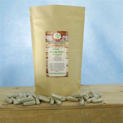 Strong Bones Capsules | HomeGrown Herbalist | Herb Shop and Online Herb School