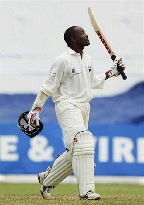 Brian Lara celebrates his first Test century at Queens Park Oval, Port of Spain, Trinidad on ...