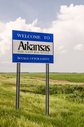 Arkansas Welcome Sign Stock Photo - Download Image Now - iStock