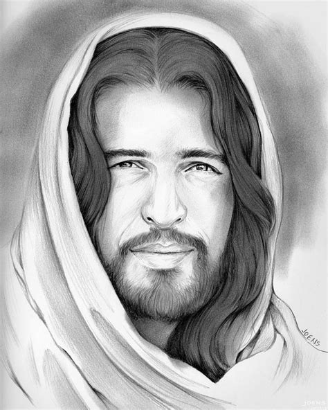 Drawing Of Christ, Sketch Of Jesus, Religious Art, Savior Of The World, Pencil Sketch, Christian ...