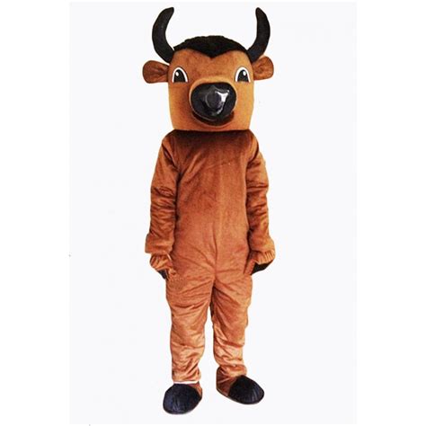 Brown Buffalo Mascot Costume