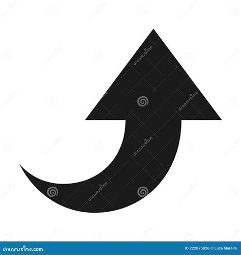 Black arrow going up icon stock vector. Illustration of investment - 222875826