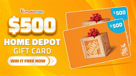 Free $500 Home Depot Gift Card | GetFreebiesToday.com