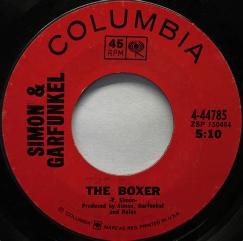 Simon & Garfunkel – The Boxer – Vinyl (7", 45 RPM, Single), 1969 [r7367873] | Discogs