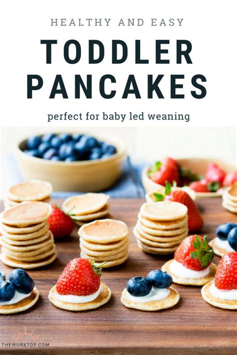 Toddler Pancakes - healthy and easy (baby led weaning) | The Worktop