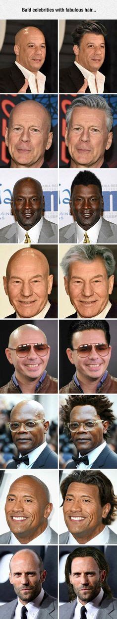 If Bald Celebrities Had Hair Kpop Memes, Funny Memes, Jokes, Stupid Memes, Patrick Stewart With ...