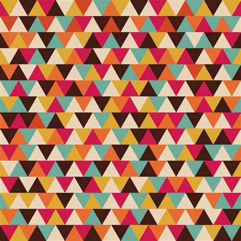 retro triangle seamless pattern | Graphic Patterns ~ Creative Market