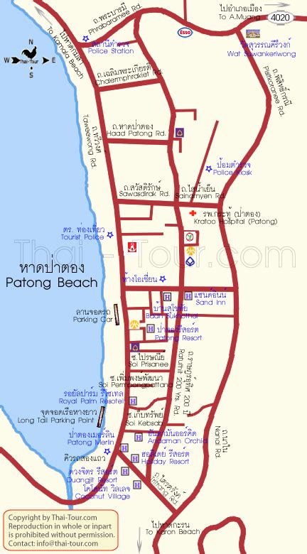 Patong Map, Phuket