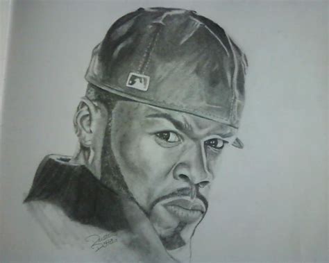 50 Cent Pencil Drawing by BOLA Sponsee Dustin Dattilio | Pencil ...