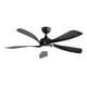 Smart Ceiling Fan with Dimmable LED, Patio Living Room Reversible Wooden Ceiling Fan with Lights ...