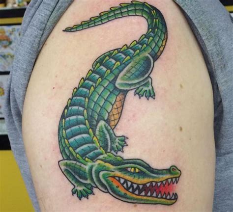 19 Crocodile Tattoo Designs - Pictures and Meaning #crocodile #designs ...