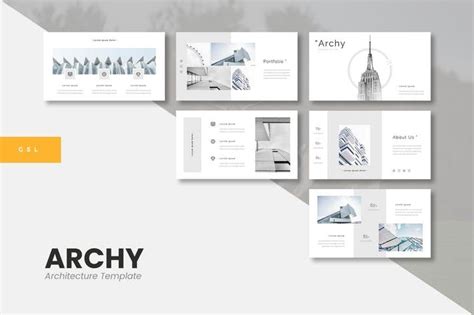 Archy - Architecture Google Slides Template | Presentation design template, Powerpoint ...