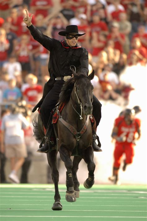 My favorite college football mascot...the Masked Rider of Texas Tech ...