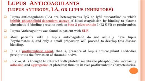 PPT - Lupus Anticoagulant PowerPoint Presentation - ID:2103054