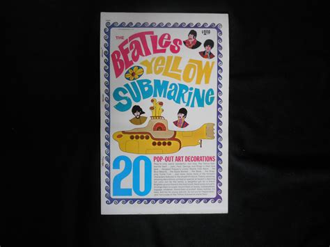 Beatles-Yellow Submarine-1968 Pop Out Art. – Very English and Rolling Stone