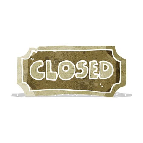 Cartoon closed sign — Stock Vector © lineartestpilot #38437221