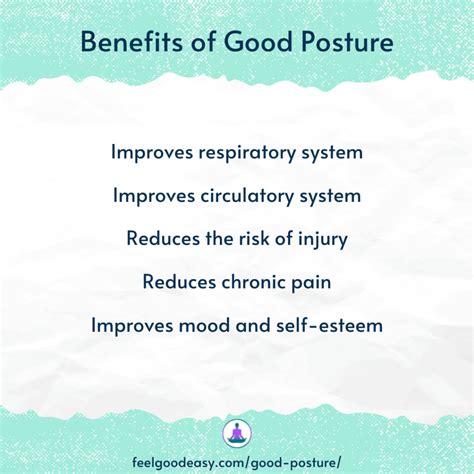 Benefits of Good Posture - Feel Good Easy