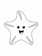 Starfish Coloring Page Download And Print  sketch template
