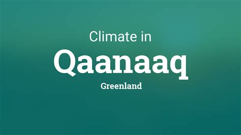 Climate & Weather Averages in Qaanaaq, Greenland