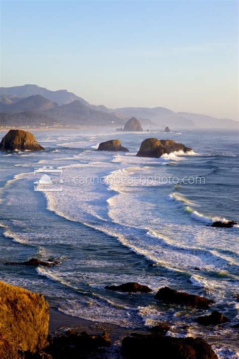 Vertical Oregon Coast Image, Ecola State Park Sunset Glow - Cannon ...