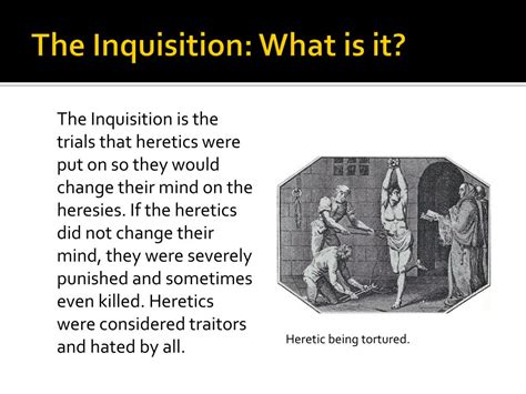 PPT - Inquisition: an Exciting Presentation PowerPoint Presentation ...