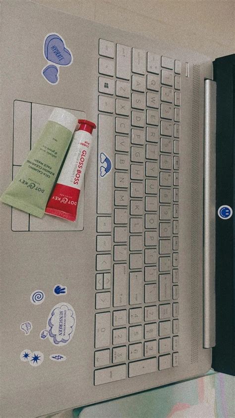 Laptop aesthetic, laptop stickers. in 2023 | The balm, Lip balm, Dots