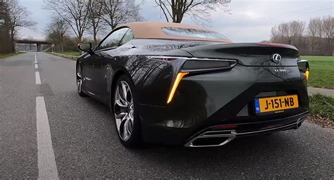 Watch A Lexus LC 500 Convertible Being Driven Flat Out | Carscoops