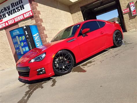 Subaru BRZ custom wheels Avant Garde M310 Matte Black 18x8.0, ET , tire ...