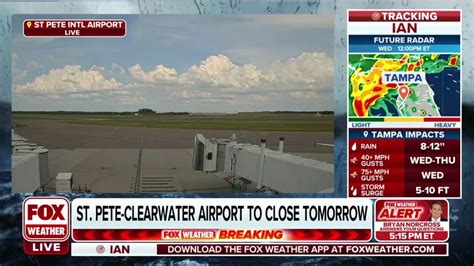 St. Pete-Clearwater Airport closing Tuesday due to Ian evacuation orders | Latest Weather Clips ...