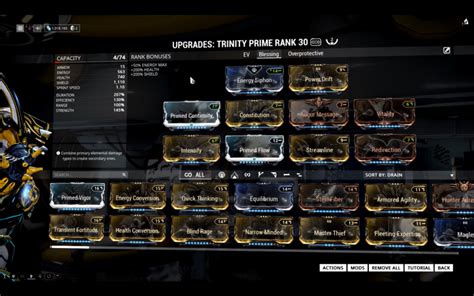 Trinity Blessing Build. Trinity Prime Build. Warframe Trinity Build.