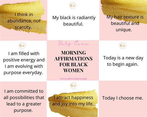 100 Affirmations for Black Women — Our West Nest