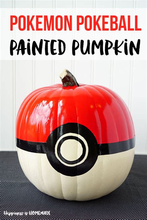 Pokemon Pumpkins: Pikachu + Pokeball - Happiness is Homemade