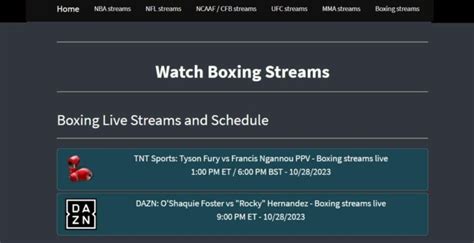 5 Best Sites to Watch Boxing Tonight