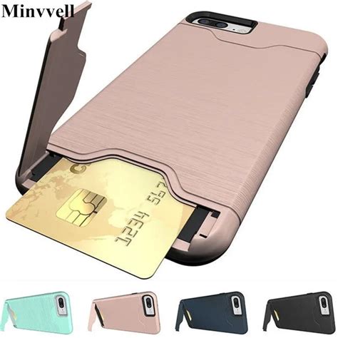 Case For iPhone XS MAX XR 8 X 10 7 PLUS Brushed Hybrid Wallet Card ...