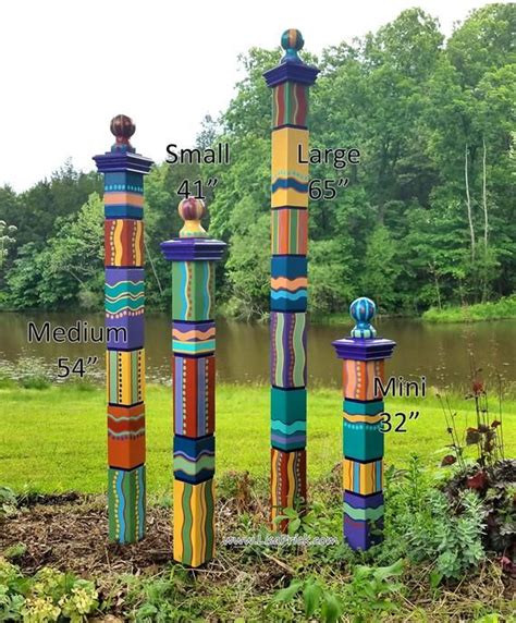 Garden Totem Hand Painted Garden Art Garden Sculpture | Etsy | Garden totem, Garden totems, Lawn art