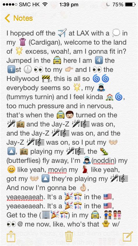 Emoji lyrics party in the USA PART 1 by Miley Cyrus | Lyric prank text ...