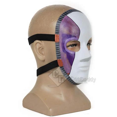 Game Sally Face Mask Cosplay Props White and Purple