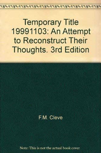 The Giants of Pre-Sophistic Greek Philosophy: An Attempt to Reconstruct Their Thoughts.: Felix M ...