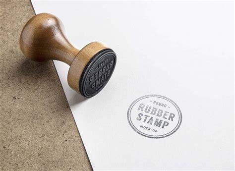 Free Rubber Stamp PSD Mockup | Mockuptree