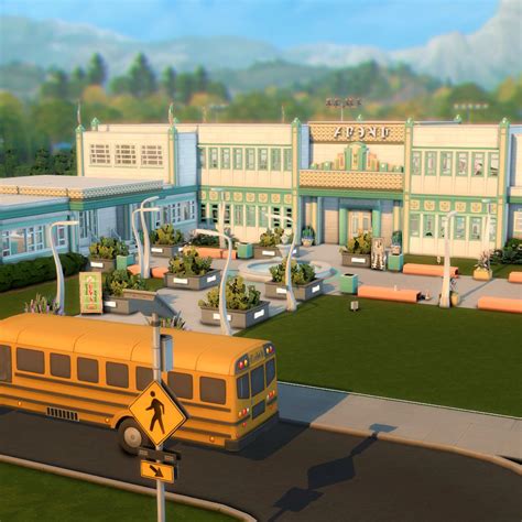 High School - Screenshots - The Sims 4 Rooms / Lots - CurseForge