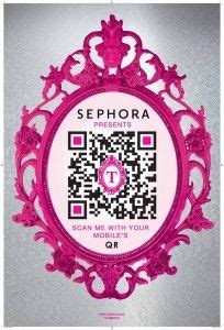 Sephora used a pretty qreative QR Code as a test model. It must've been quite was successful ...