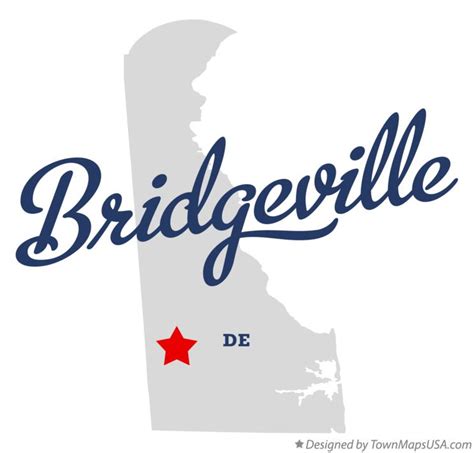 Map of Bridgeville, DE, Delaware