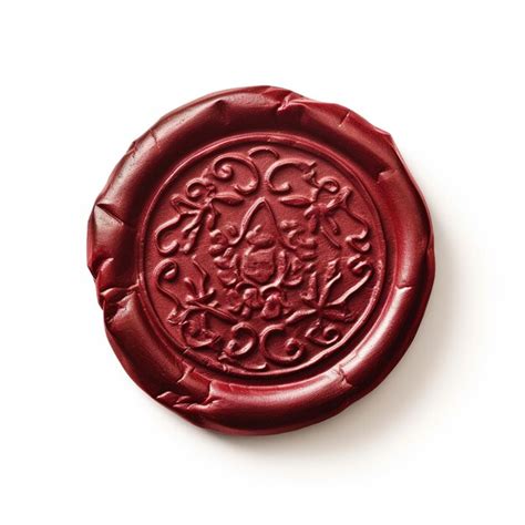 Premium AI Image | Red wax seal or stamp isolated