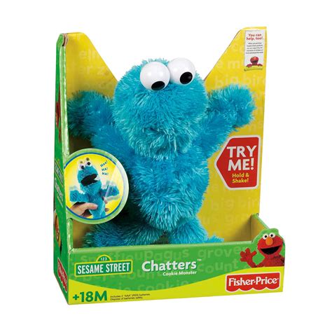 Sesame Street Cookie Monster Chatters Toy - 13947754 - Overstock.com ...